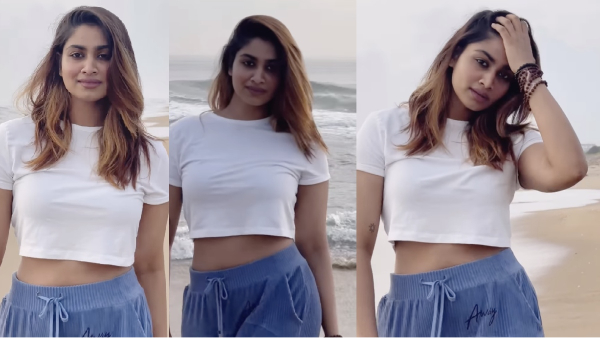 Shivani Narayanan vibe for Leo Ordinary Person at Beach video goes trending