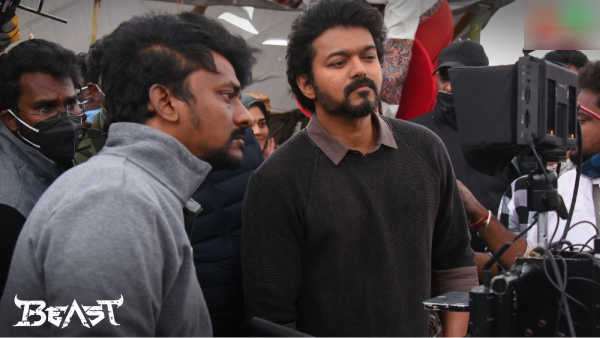 Actor Vijays Beast movie behind the scenes photos released