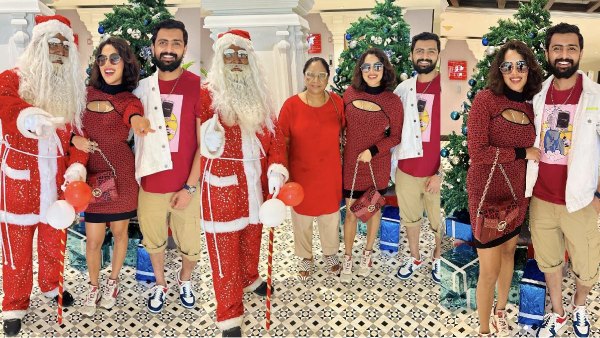Actress Amala paul celebrates Christmas with her Husband Jagat Desai