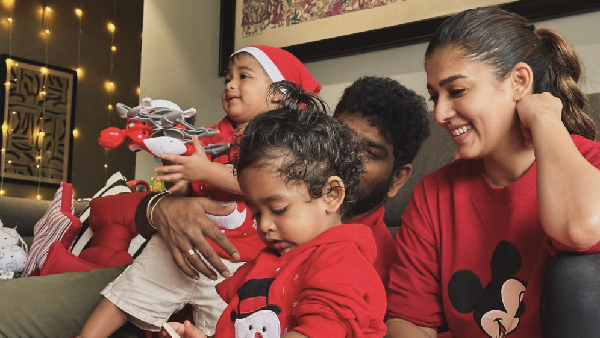 Actress Nayanthara celebrates christmas with her family