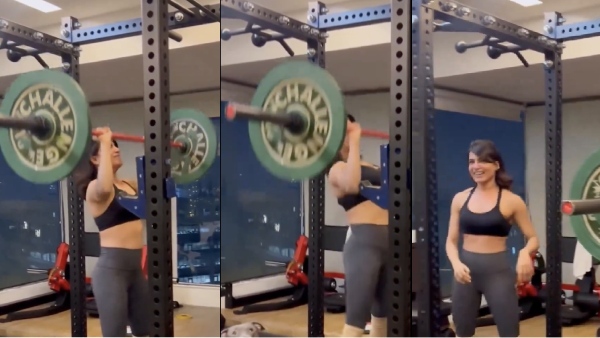 Actress Samantha shared this years final Fitness video