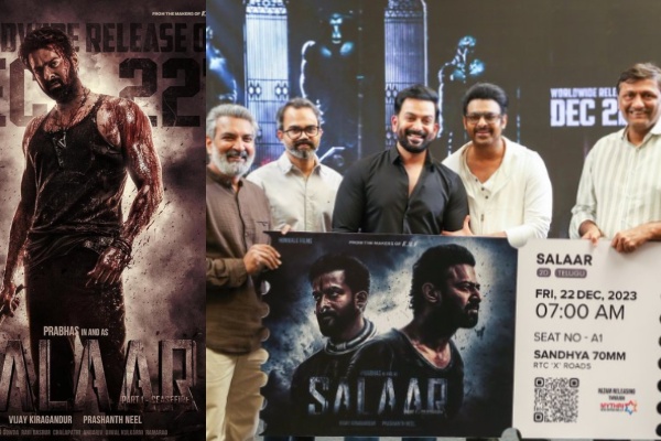  Salaar: Director Rajamouli buys the first ticket for Salaar Cease Fire