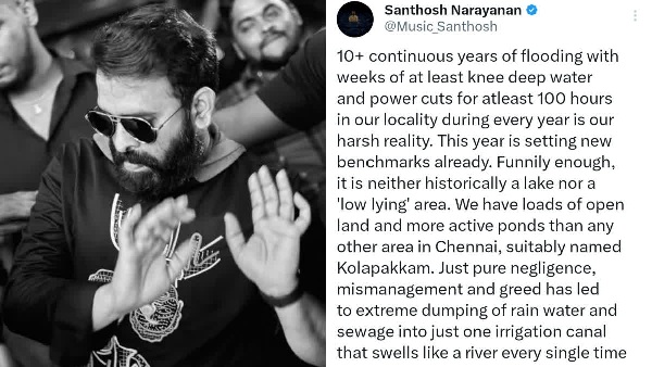 Santhosh Narayanan: Santhosh Narayanan apprehensive about heavy rains in Chennai