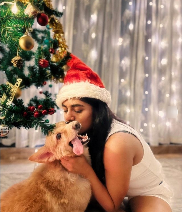 Nimisha Sajayan shares Christmas special photos in half trousers make you drool