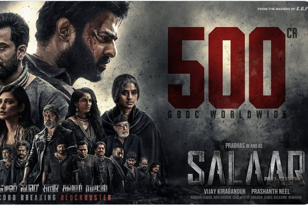Prabhas Salaar movie enters 500 crore club officially