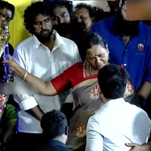 Actor vijay antony pays homage to vijayakanth in person