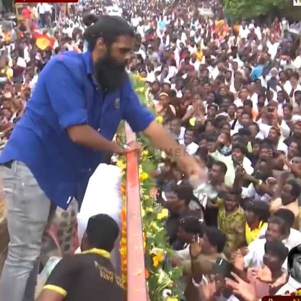 Same like VIjayakanth fans appreciates Shanmuga Pandians gesture at final march