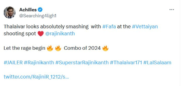 Super star Rajinikanth Vettaiyan movie scenes leaked Super star Rajinikanth Vettaiyan movie scenes leaked