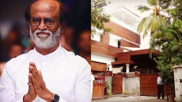 Rajinikanth fans wishing to seem him and waiting outside at his Poes Garden house 