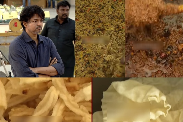 People were served delicious food at Thalapathy Vijays rain relief ceremony