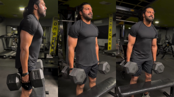 Actor Aryas workout video released with special message