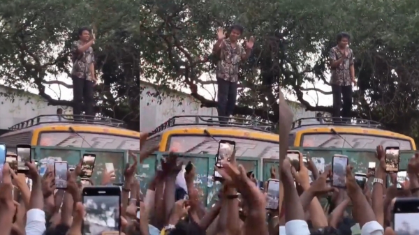 Fans meet Actor Vijay in GOAT movie shooting spot