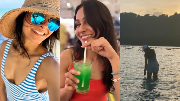 Singer and Actress Andrea photos trending on social media 