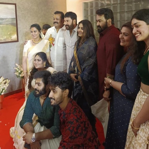 Suresh Gopi Daughter reception: From Mammootty to Meena several celebrities attended the function Suresh Gopi Daughter reception: From Mammootty to Meena several celebrities attended the function