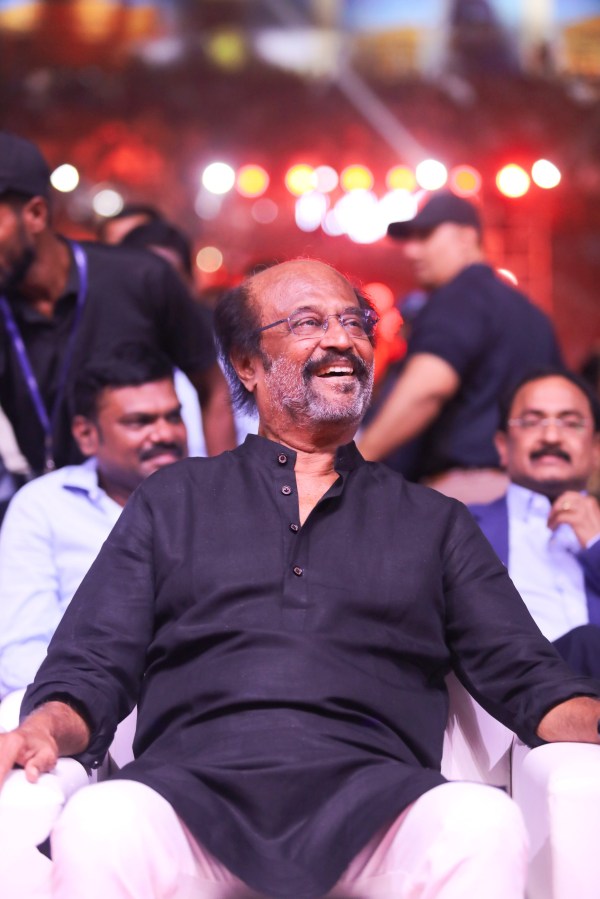 Rajinikanth and AR Rahman looks cool at Lal Salaam Audio Launch