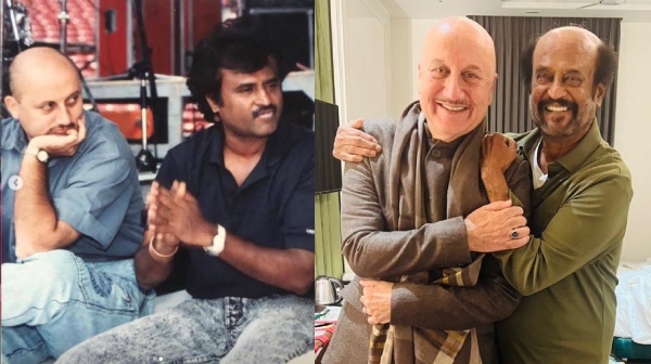 Anupam Kher and Rajinikanth meet at Ayodhya photo goes trending