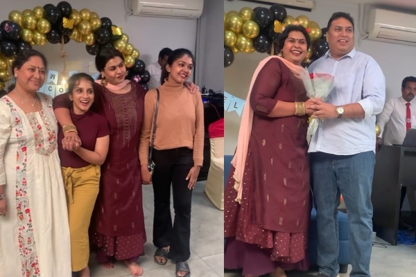 Vijay TV bigg boss 7 contestant Vichitra celebrates her elimination with Party