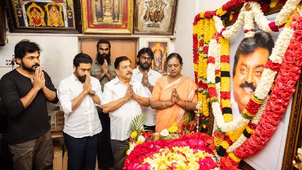 Vijayakanth: Surya, Karthi and Sivakumar went to Vijayakanths house to pay their respects Vijayakanth: Surya, Karthi and Sivakumar went to Vijayakanths house to pay their respects