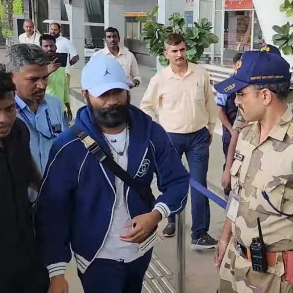 Actor Rajinikanth departs for Ram Temple in Ayodhya with his family