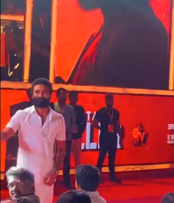  Captain Miller: Dhanush entered the Captain Miller audio launch with his sons