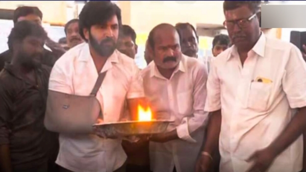 Actor Arun Vijay says to follow Vijayakanth after paid tribute to his memorial