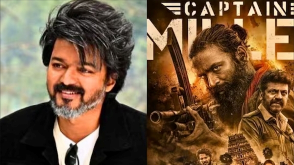 Vijay: Vijay Watched Dhanushs Captain Miller & Congratulated The Cast and Crew Vijay: Vijay Watched Dhanushs Captain Miller & Congratulated The Cast and Crew