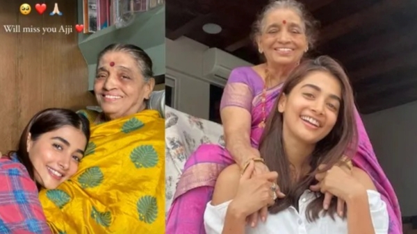 Actress Pooja hegde grand mother passed away