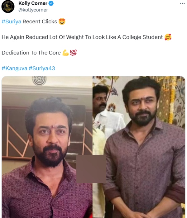 Actor Suriya going to act as an College student in his next and recent clicks here