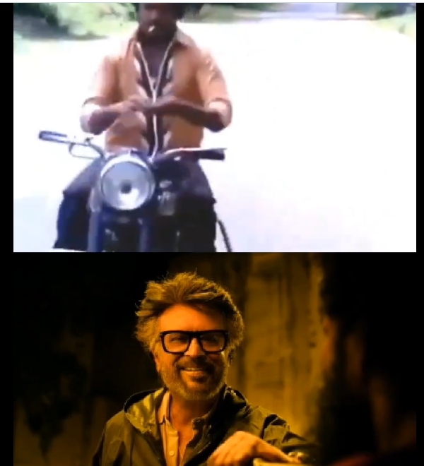 Rajinikanth bike stunt scene trending and fans says he is the real badass Rajinikanth bike stunt scene trending and fans says he is the real badass