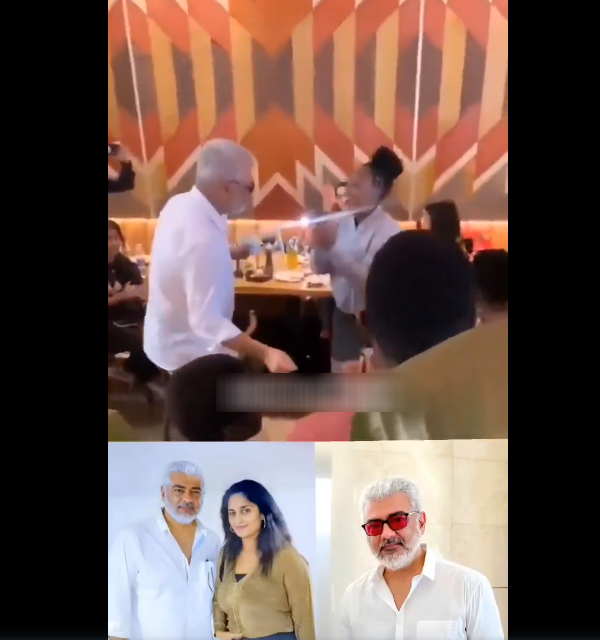 Ajith Kumar dance with a foreign girl at Dubai video goes trending