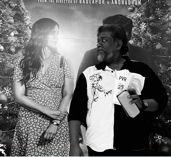 Director Parthiban hails Vijay Sethupathi and his Merry christmas movie Director Parthiban hails Vijay Sethupathi and his Merry christmas movie