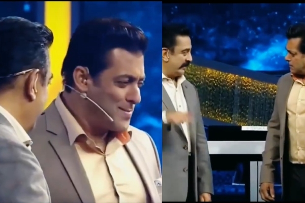  Kamal: Kamal teaching Tamil to Salman Khan... The funny video goes on Trending 