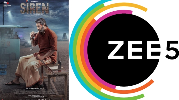 Jayam Ravis Siren Movie Will Release on Zee 5 OTT 