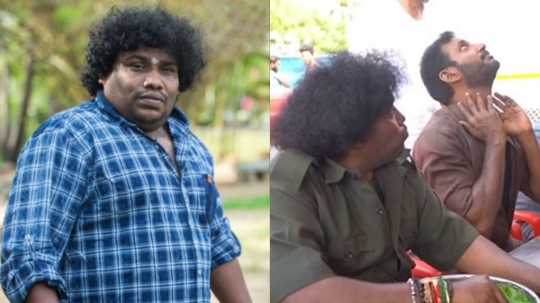 Yogi Babu face reaction over Vishal praying while eating at Rathnam shooting spot goes trending Yogi Babu face reaction over Vishal praying while eating at Rathnam shooting spot goes trending