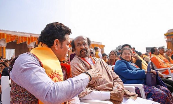 Actor Rajinikanth happily says that he wants to come again to Ram temple Actor Rajinikanth happily says that he wants to come again to Ram temple