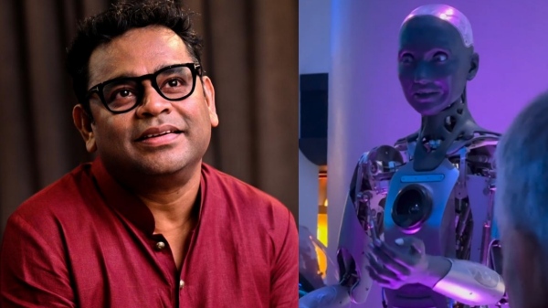 AR Rahman took a video of the robot talking to humans and shared it on his Instagram 