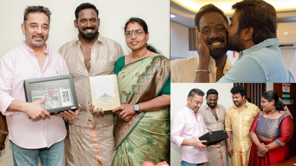 Robo Shankar invites Kamal Haasan to Vijay Sethupathi for her daughter Indraja Shankar marriage