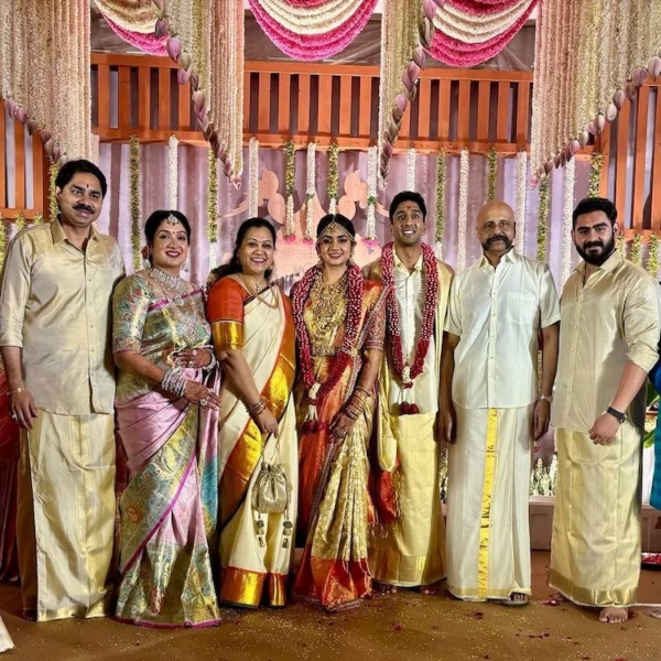 Superstar Rajinikanth attended actor Vijayakumar granddaughter Diya wedding 