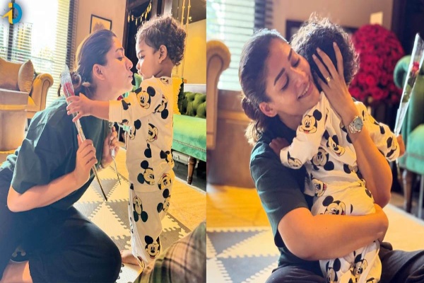 Nayanthara Celebrates Valentines Day With Her Sons 