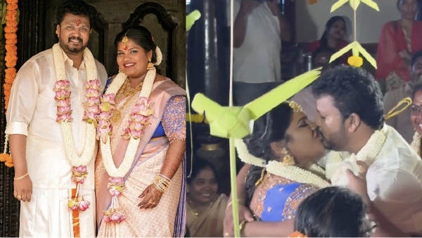 Indraja Shankar lip kiss video at her engagement goes trending