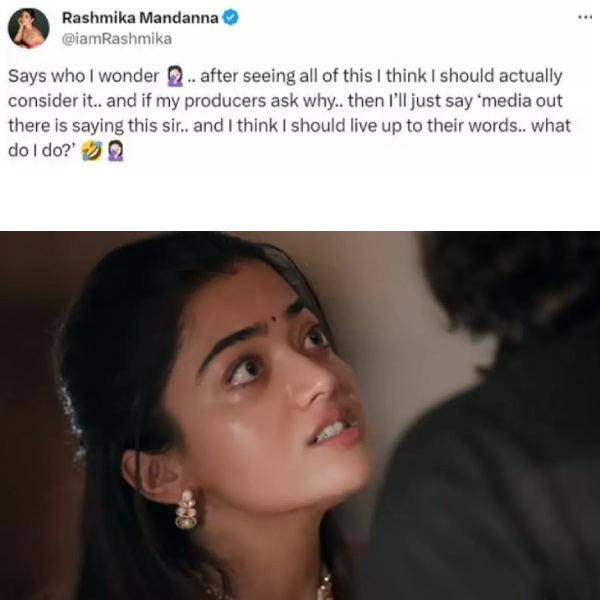 Rashmika Mandanna hillarious reply after knowing about her salary hike rumours