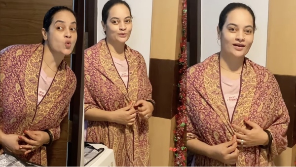 Suja Varunee gives signal to her husband after periods reels trending