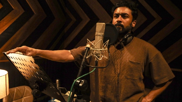 Suriya starts Kanguva dubbing photos out now