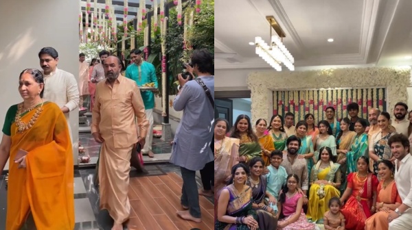 vijayakumar granddaughter diya wedding function photos trending on social media vijayakumar granddaughter diya wedding function photos trending on social media