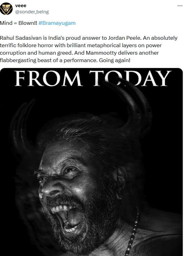 Bramayugam Review: Twitter fans wonder after watching Mammoottys outstanding performance