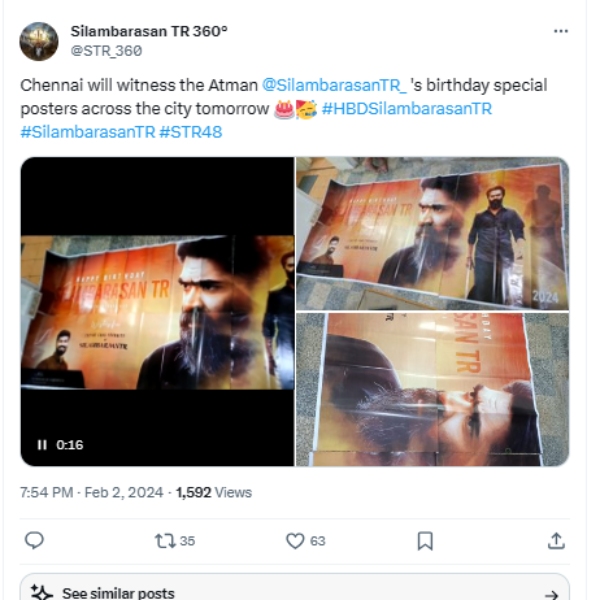 Actor Simbu going to celebrate his birthday tomorrow and celebrities wishes