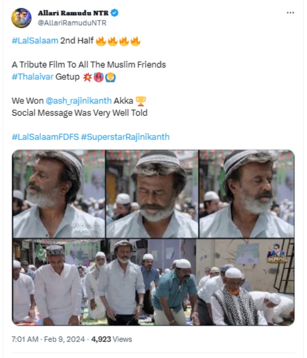  Lal Salaam Review: Netizens gave a positive Twitter review for Rajinikanths Lal Salaam