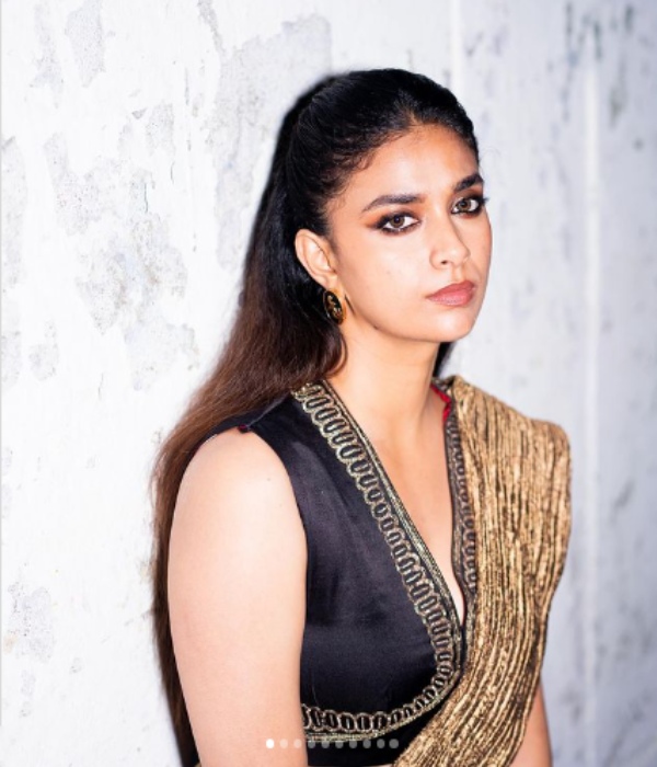 Siren movie actress keerthy suresh photos trending on social media