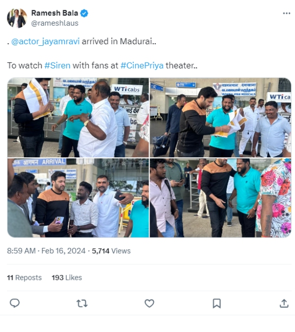 Siren Twitter Review in Tamil: Jayam Ravi and Keerthy Suresh stuns fans Siren Twitter Review in Tamil: Jayam Ravi and Keerthy Suresh stuns fans