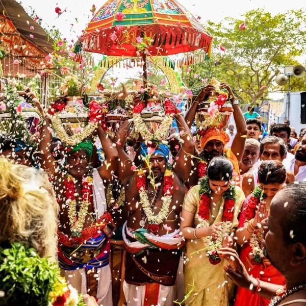 Sarathkumar celebrates Kuladeivam temple kumbabishekam with his whole family